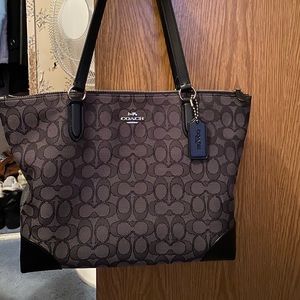 Authentic Coach zip tote, brand new, black